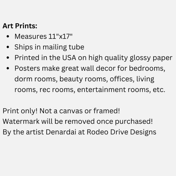 Cute Louis Vuitton Teddy Bear w/ Monogram Printed Background 11x17 Art Print - Picture 2 of 2